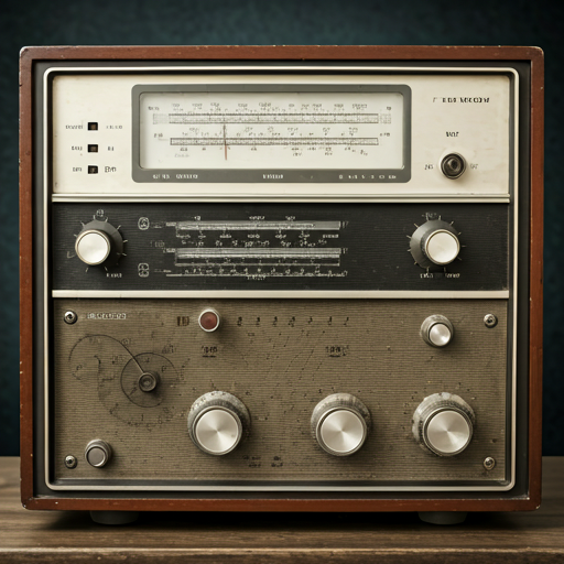 Vintage radio transmission equipment